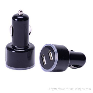 Dual USB Car Charger with LED Indicator, for iPhone, iPad, iPod, Samsung, BlackBerry, HTC